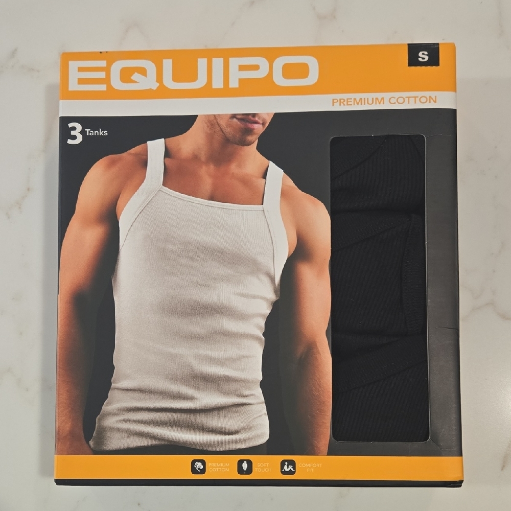 Men's Black Tank Tops - 3 Pack